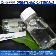 Poly diallyl dimethyl ammonium chloride for clean water chemical package treatment plant